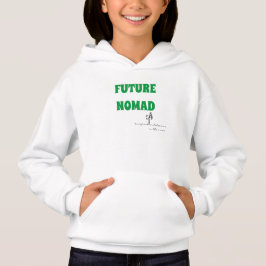 Future Nomad Kelly Green Text Girls Hoodie