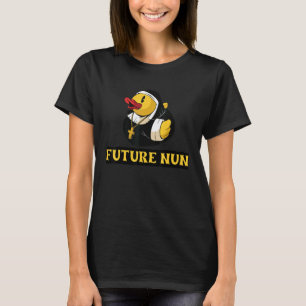 Future Nun Rubber Duck Bad Bathtub Squeak C T-Shirt