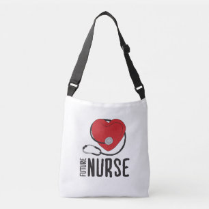 Future Nurse Bald zu Krankenpflegerkunst registrie Tragetaschen Mit Langen Trägern