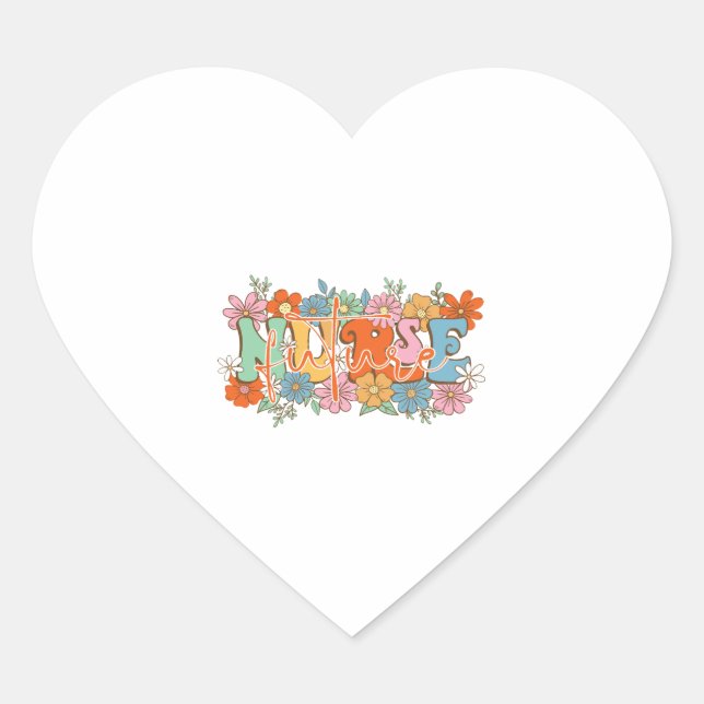 Future Nurse Herz-Aufkleber (Vorderseite)