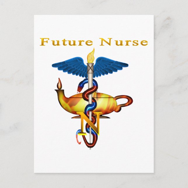 Future Nurse Postkarte (Vorderseite)