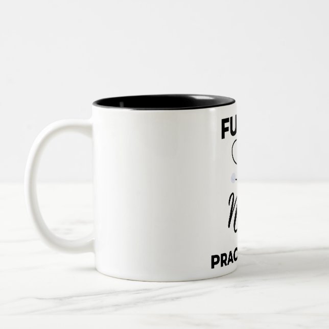 Future Nurse Practitioner 2 Zweifarbige Tasse (Links)