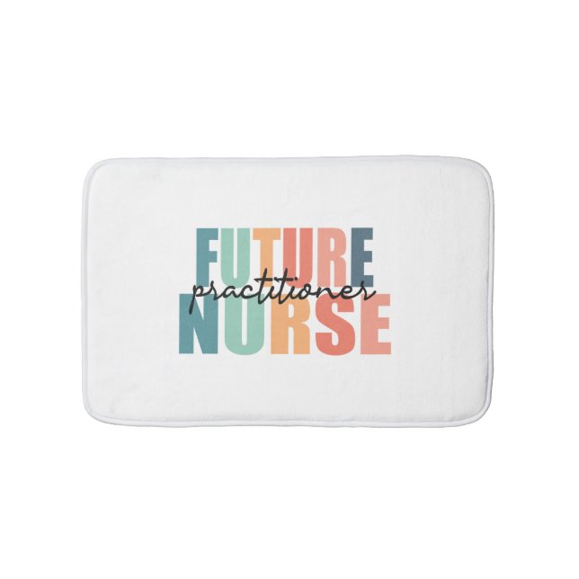 Future Nurse Practitioner - NP Badematte (Vorderseite)