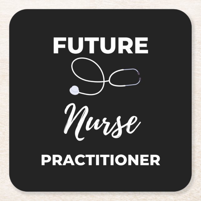 Future Nurse Practitioner Rechteckiger Pappuntersetzer (Vorderseite)