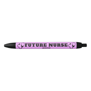 Future Nurse Stethoscope Pastel Lila Name Kugelschreiber