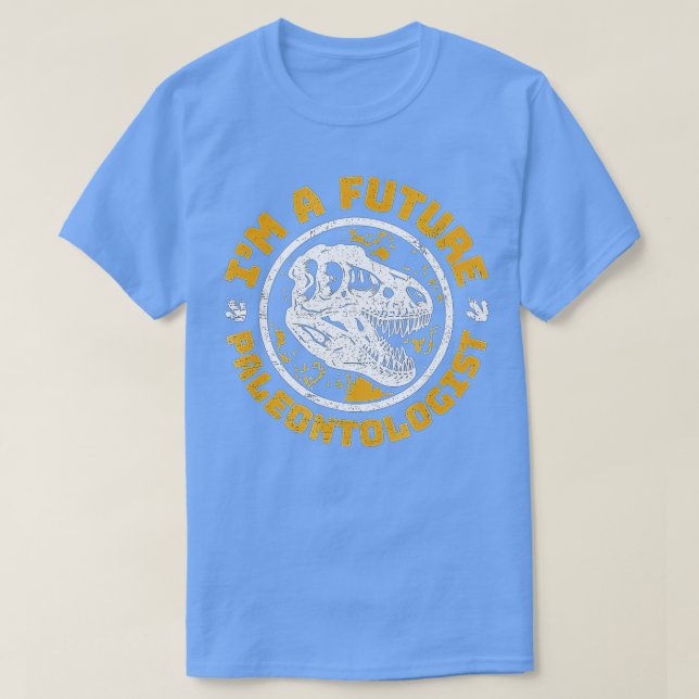 Future Paleontologin Dinosaur Skull T-Shirt (Design vorne)
