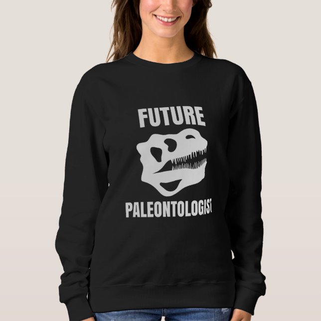 Future Paleontologist Dinosaur Skeleton Premium Sweatshirt (Vorderseite)