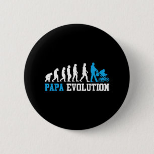 Future Pater Papa Evolution Funny Vaterhood Button