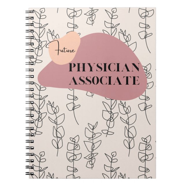 Future Physician Associate Modern Notebook Geschen Notizblock (Vorderseite)