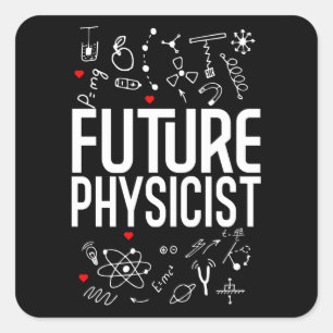 Future Physicist Quadratischer Aufkleber