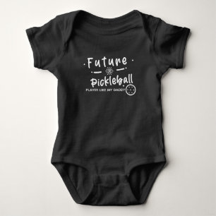 Future Pickleball Player wie My Daddy Pickleball Baby Strampler