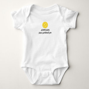 Future Pickleball Pro Funny Personalisiert Baby Strampler