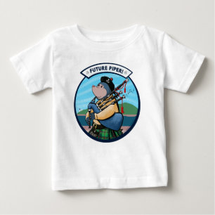 Future Piper Bagpipe Player Pipe Band Baby T-shirt