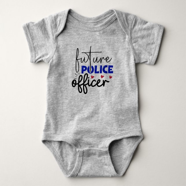 Future Police Baby Bodysuit Baby Strampler (Vorderseite)