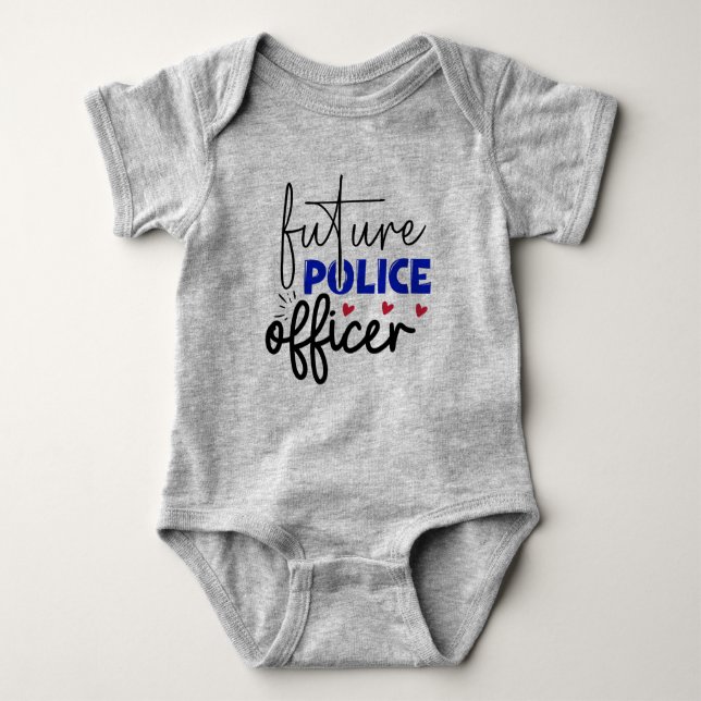Future Police Baby Bodysuit Strampler (Vorderseite)