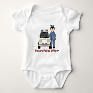 Future Police Officer Male Baby Strampler