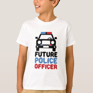 Future Police Officer Policeman Baby Boy Birthday T-Shirt