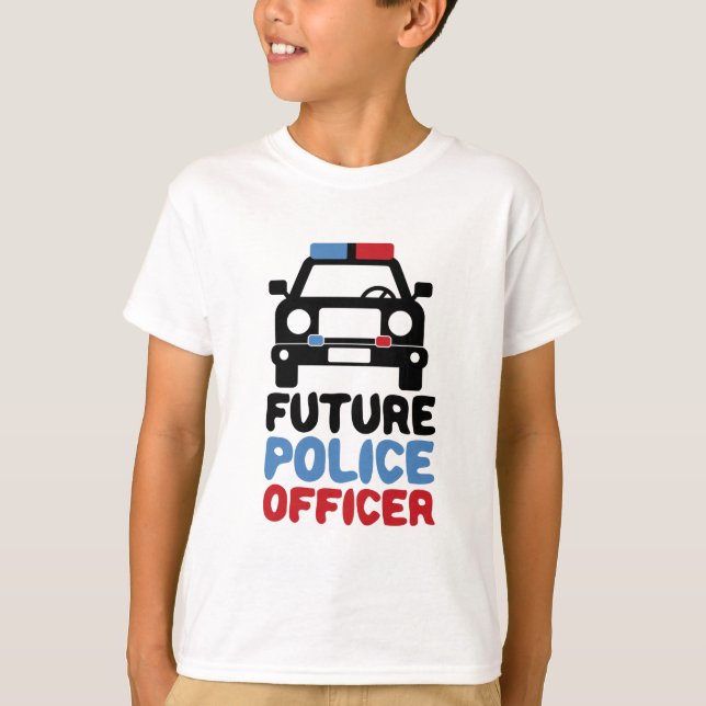 Future Police Officer Policeman Baby Boy Birthday T-Shirt (Vorderseite)