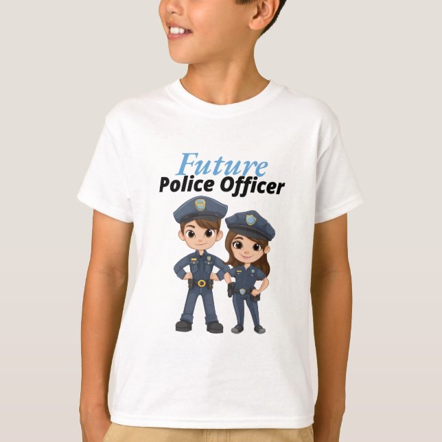 Future Police Officer T-Shirt (Vorderseite)