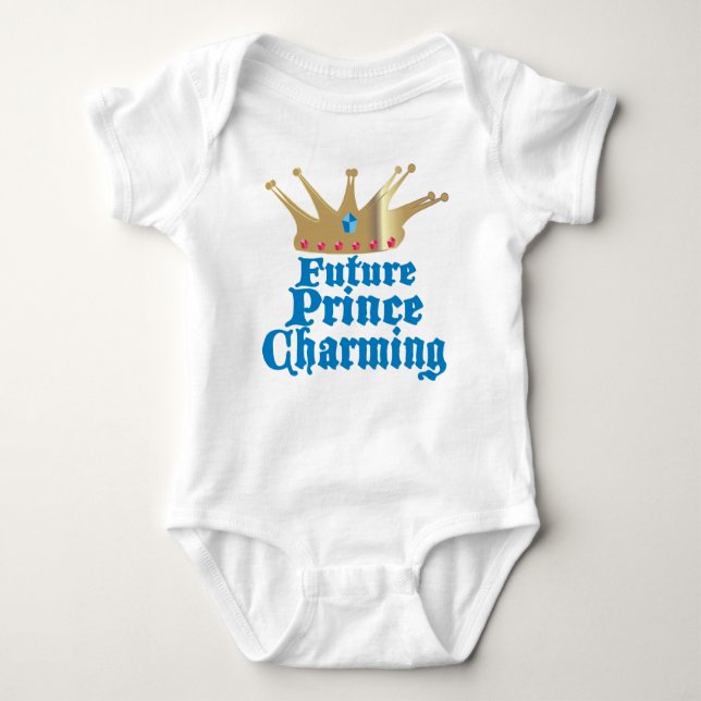 Future Prince Charming Baby Strampler (Vorderseite)