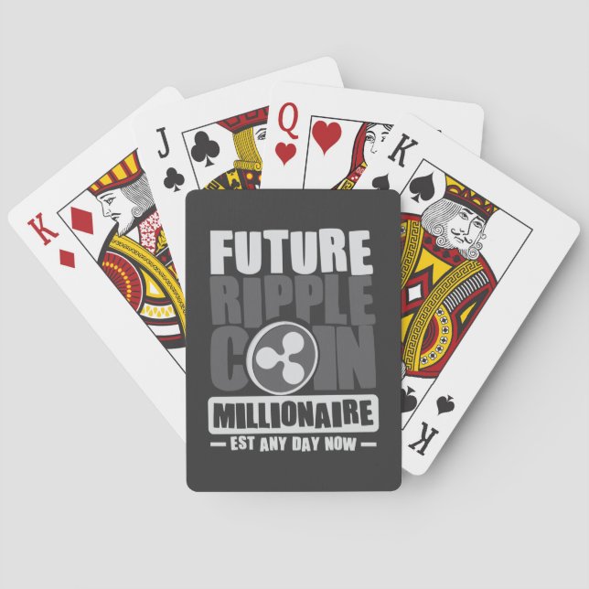 Future RIPPLE Coin Millionaire Spielkarten (Rückseite)