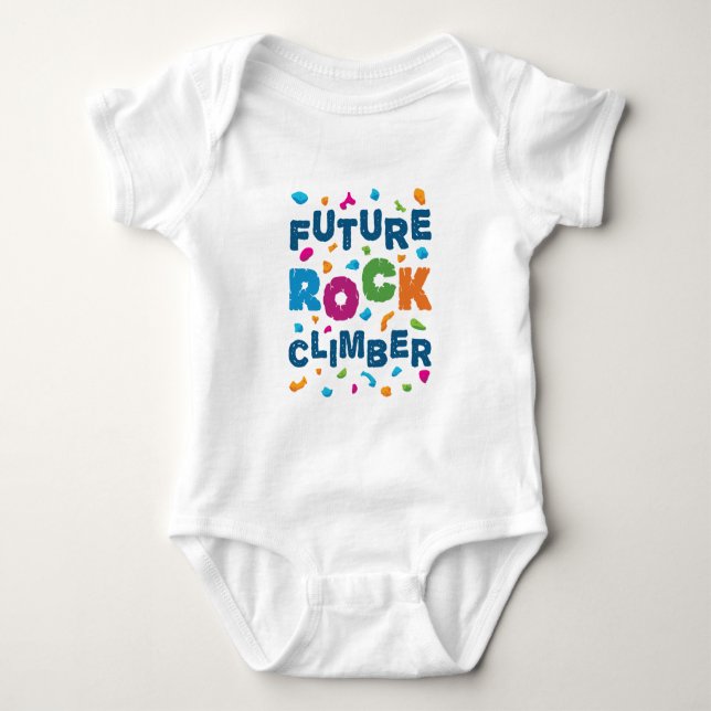 Future Rock Climbing Baby Strampler (Vorderseite)