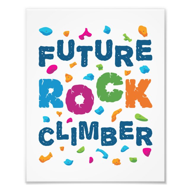 Future Rock Climbing Fotodruck (Vorne)