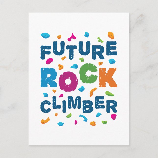 Future Rock Climbing Postkarte (Vorderseite)