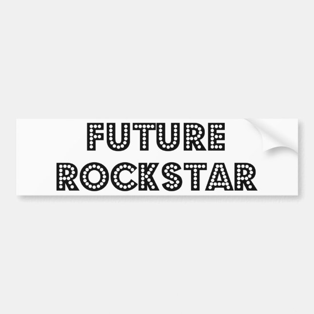 Future Rock Star Autoaufkleber (Vorne)