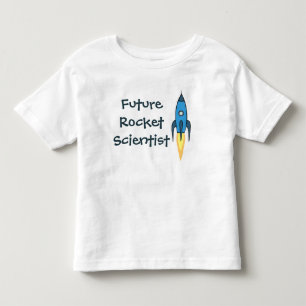 Future Rocket Scientist Blue Outer Space Funny Boy Kleinkind T-shirt