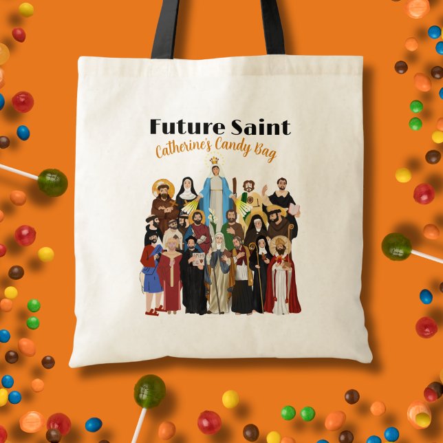 Future Saint Halloween All Saints Candy Tragetasche (Candy Tote Bag for All Saints Parties and Trick-or-Treating)