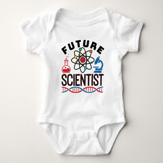 Future Scientiscience Lover STEM Baby Strampler (Vorderseite)