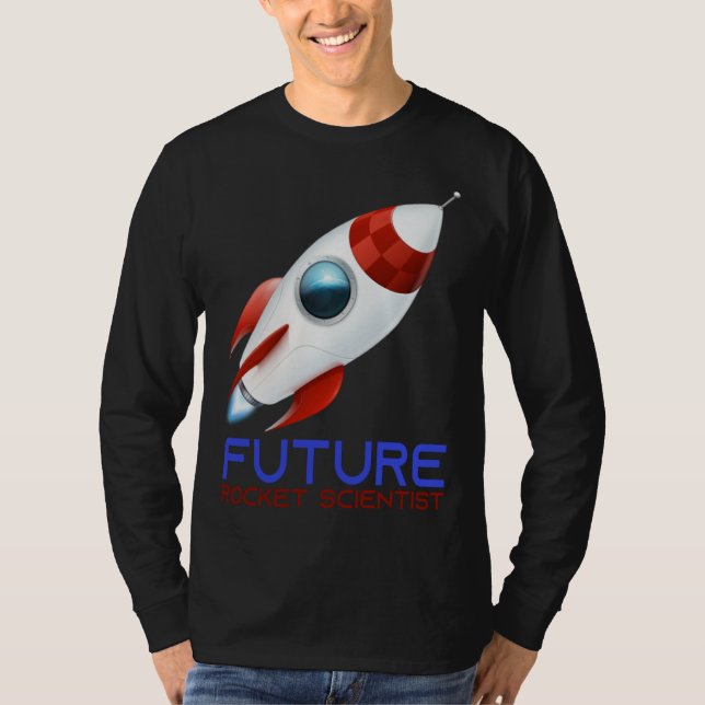 Future Scientist Science Rocket Ship Kids  Astrona T-Shirt (Vorderseite)