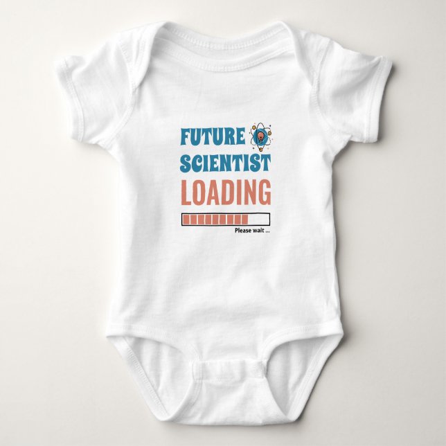 Future Scientists Laden Funny Personalisiert Unise Baby Strampler (Vorderseite)