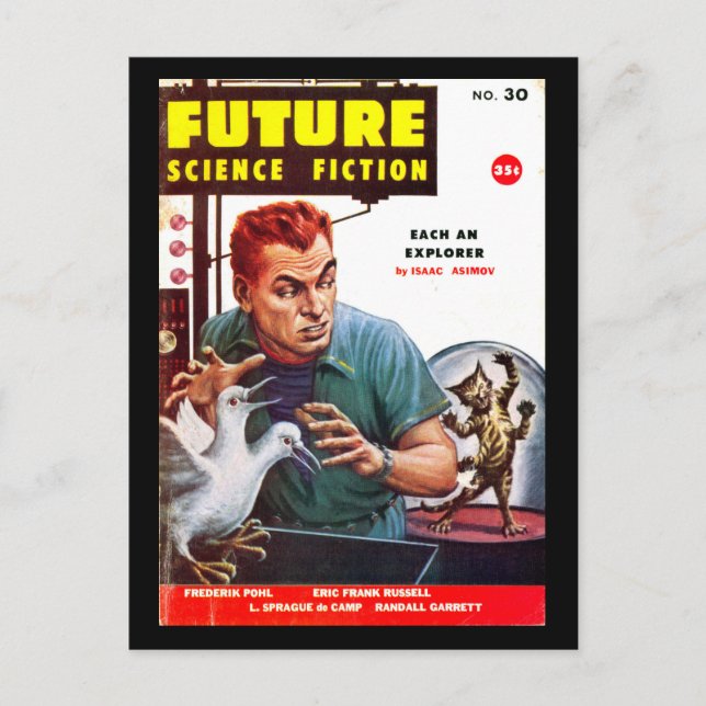Future September 1956_Pulp Art Postkarte (Vorderseite)