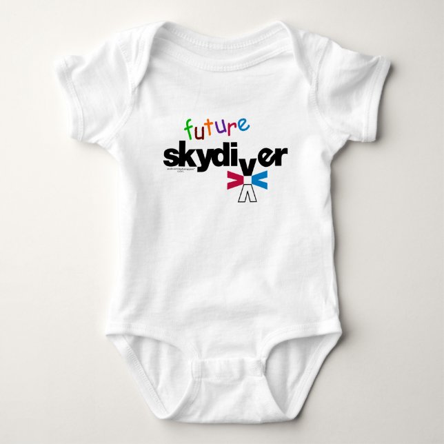 Future Skydiver Baby Bodysuit Baby Strampler (Vorderseite)