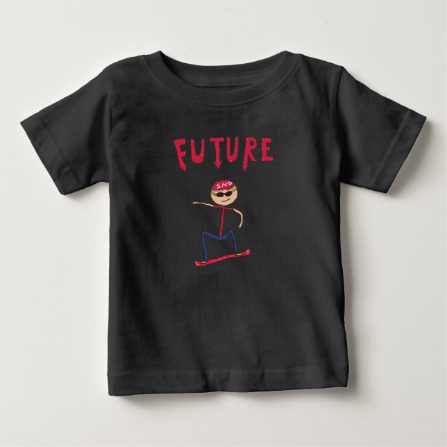 Future Snowboarder Baby T-shirt (Vorderseite)