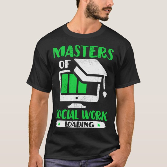 Future Social Worker Masters Of Social Work MSW Gr T-Shirt (Vorderseite)