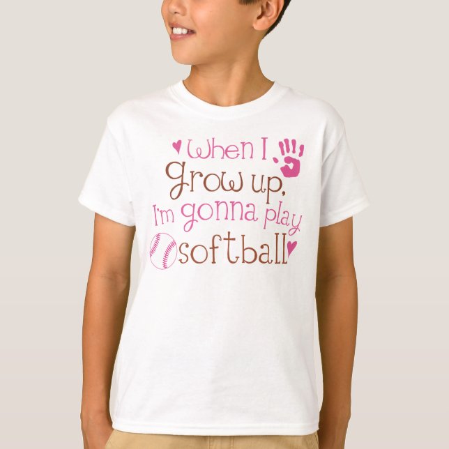 Future Softball Player T-Shirt (Vorderseite)
