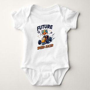 Future Speed Racer Niedlich Go-Kart & Baby Fox Rac Baby Strampler