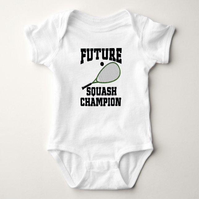 Future Squash Champion Baby Strampler (Vorderseite)
