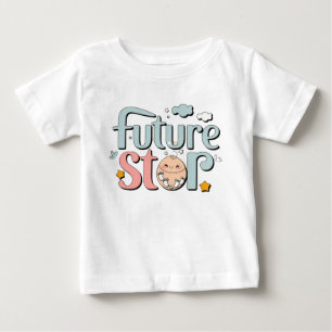 Future Star - Niedliche Baby Footprints Baby T-shirt