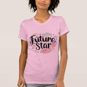 Future Star - Whimsical Baby Bump T-Shirt