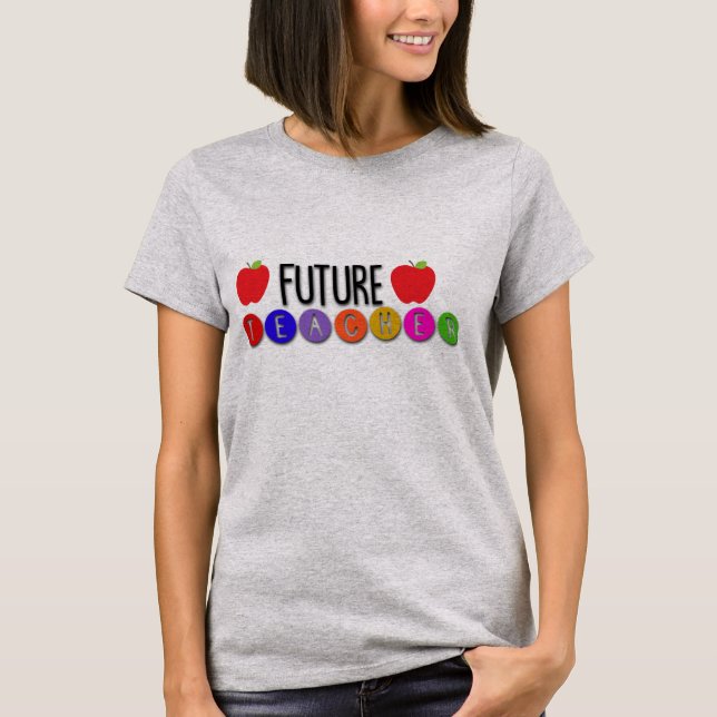 Future Teacher Apple Design T - Shirt (Vorderseite)
