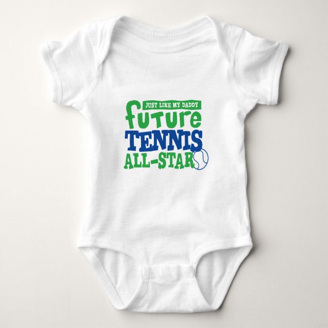 Future Tennis All Star - Junge Baby Strampler (Vorderseite)