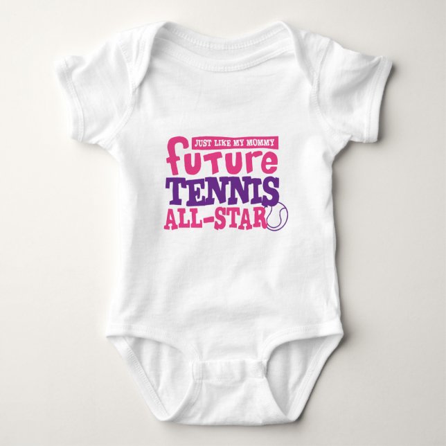 Future Tennis All Star - Mädchen Baby Strampler (Vorderseite)