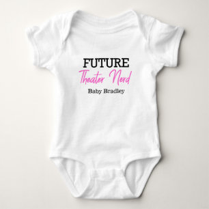 Future Theater Nerd Rosa Personalisiert Baby Strampler