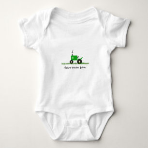 "Future Traktor Driver" Baby Green Traktor Baby Strampler