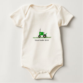 "Future Traktor Driver" Baby Green Traktor Strampler