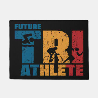 Future Triathlete Triathlon Baby Boy Newborn Gesch Fußmatte